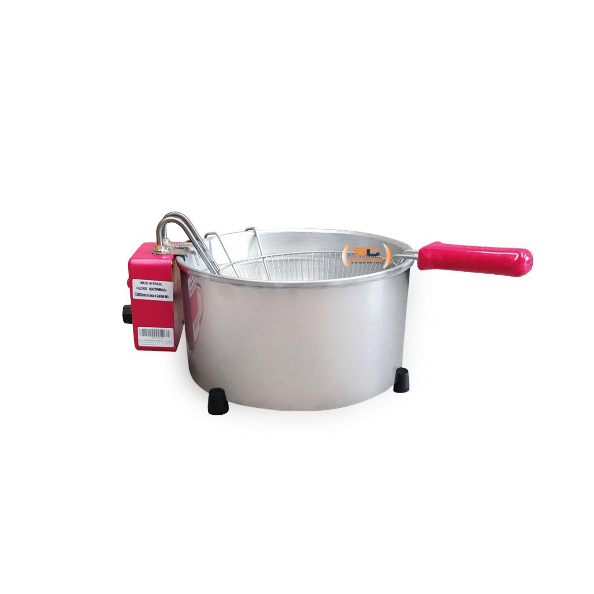Fritador Elétrico Inox Tacho Fritura  Alumínio 7 Lts 127v 26110 - Malta
