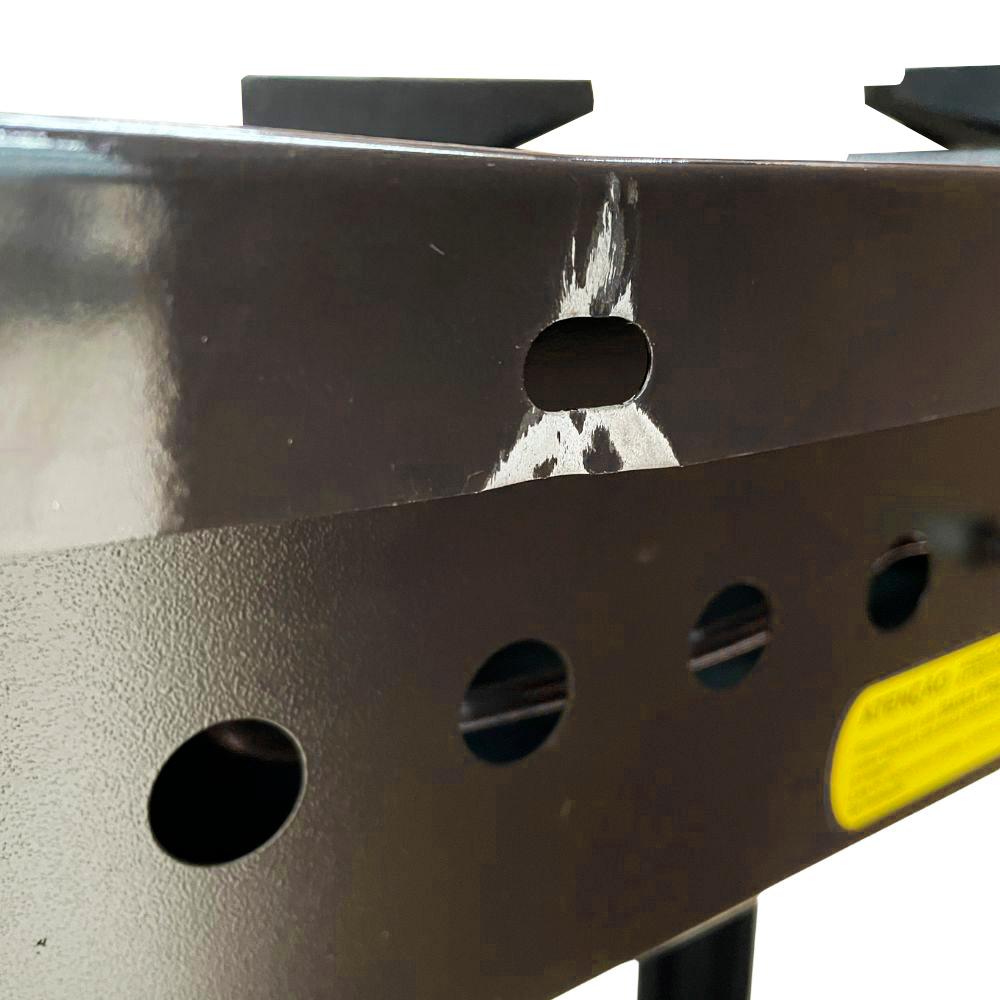 SEMINOVO - Fogão Industrial a Gás Bravo 2 Bocas Duplas Espera Forno Br2b Branco - Venâncio