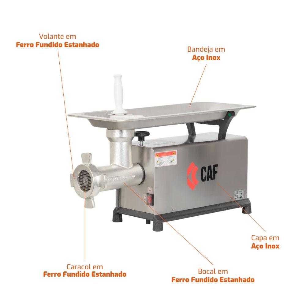 Moedor de Carne CAF22 Boca 22 Bivolt | CAF- Caf P02222810125