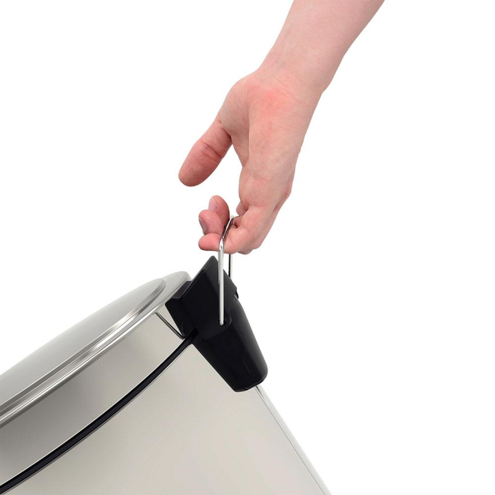 Lixeira Inox Polido Prime Brasil com Pedal 12 Litros Balde Interno Removível - Tramontina 94538112