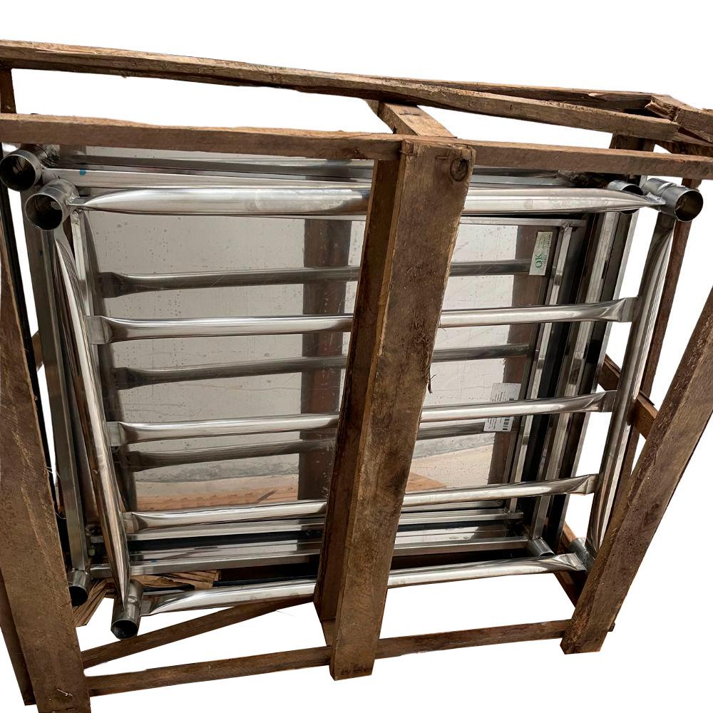 SEMINOVO - Bancada de Apoio Inox, Tampo Liso, Prateleira Tubular MITLPT 900 - Refrimate