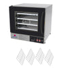 Kit Forno Turbo Elétrico Profissional Digital Prp-004 Plus 127v Preto + 4 Grades - Progás