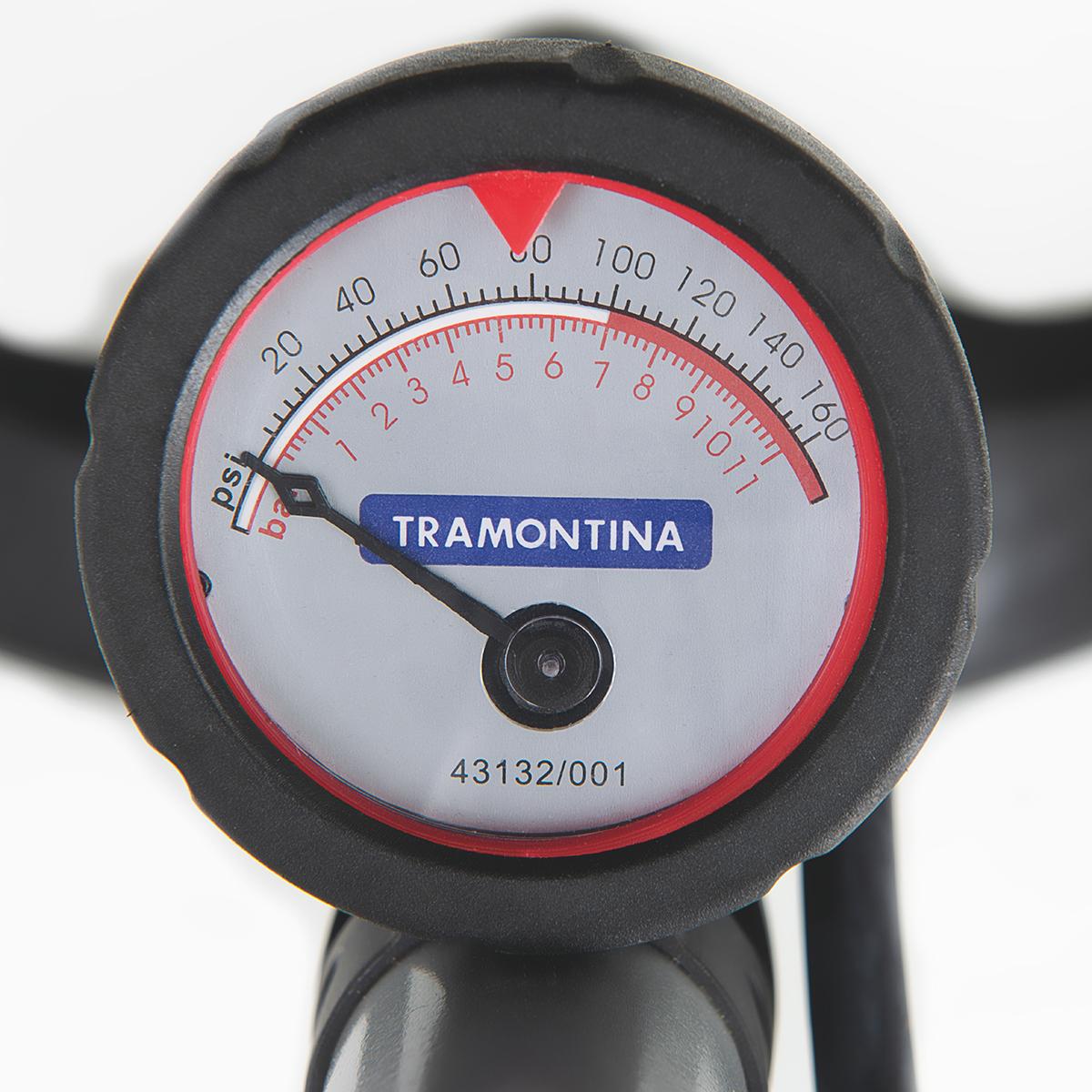 Bomba de ar Manual Pneu Bola Câmara Colchão de ar Piscina 160psi 11bar - Tramontina 43132001