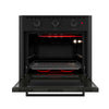 Forno Elétrico de Embutir Black 60L 1750W Até 300ºC E60B 127V Black - Nardelli 10016354-1