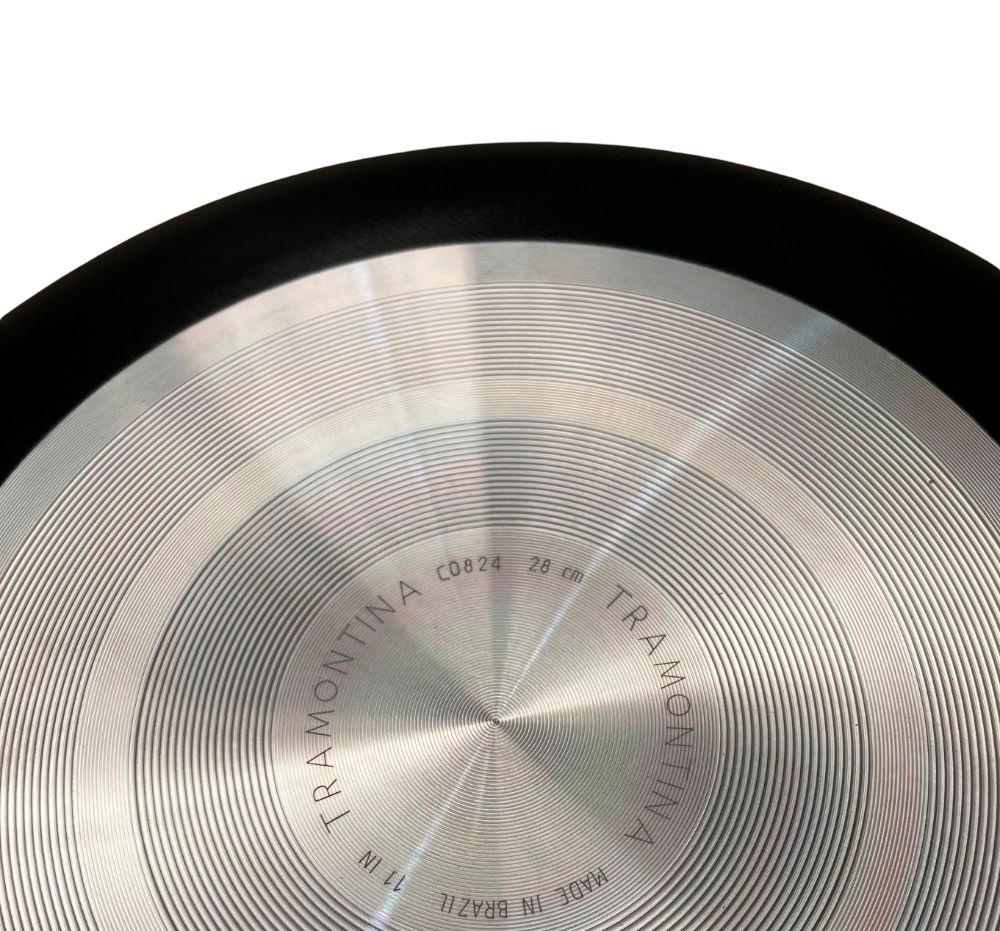 SEMINOVO - Frigideira Funda Piemonte em Alumínio 2,5mm Antiaderente Preto 28 cm 4 l Preto - Tramontina 28351028