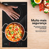 Fogão Cooktop De Indução 2 Bocas De Embutir Preto 3500W Cheff Gourmet ECI02EP 220V - EOS