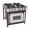 Fogão Industrial BR4BF 4 Bocas com Forno Linha Bravo - Venâncio
