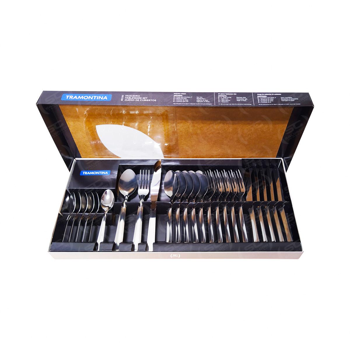Faqueiro Facas Talheres Inox Buzios 24pç 23799/071 - Tramontina