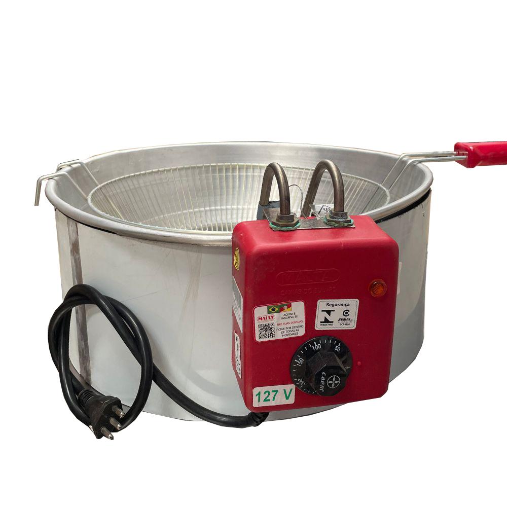 SEMINOVO - Fritador Elétrico em Inox Tacho Alumínio 7 Lts 127v 26110 - Malta