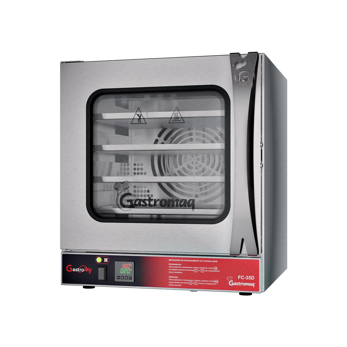 Forno Turbo Convector Cocção Inox Monofásico 220v Digital FC35 D - Gastromaq