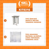 Kit - Mesa Apoio MES-004 Bancada capacidade 8 Níveis + 4 Assadeiras 35x35 - Progás