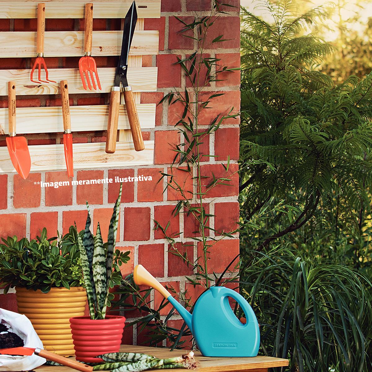 Conjunto Para Jardinagem Peças Metálicas Com Cabo de Madeira 3 Peças - Tramontina 78102801