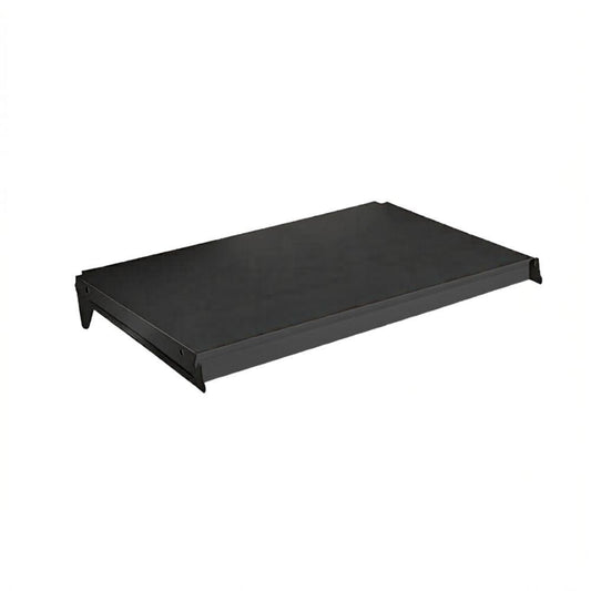 Bandeja Prateleira 40x91 Para Gôndolas New Plus Preta Com Porta Etiquetas Preto - SA Gôndolas