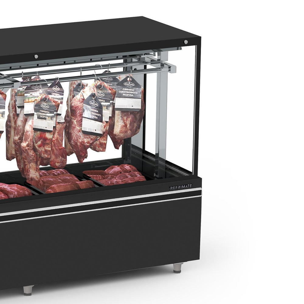 Expositor De Açougue Profissional Vanguard Gancheira Dupla Ar Forçado 2m EAVTG2000AF 220V – Refrimate