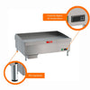 Chapa de Fritura Elétrica Trifásica Estrutura Inox Chapa 91cm 12mm CHEXP915E - 12 380T -  Red Chameleon