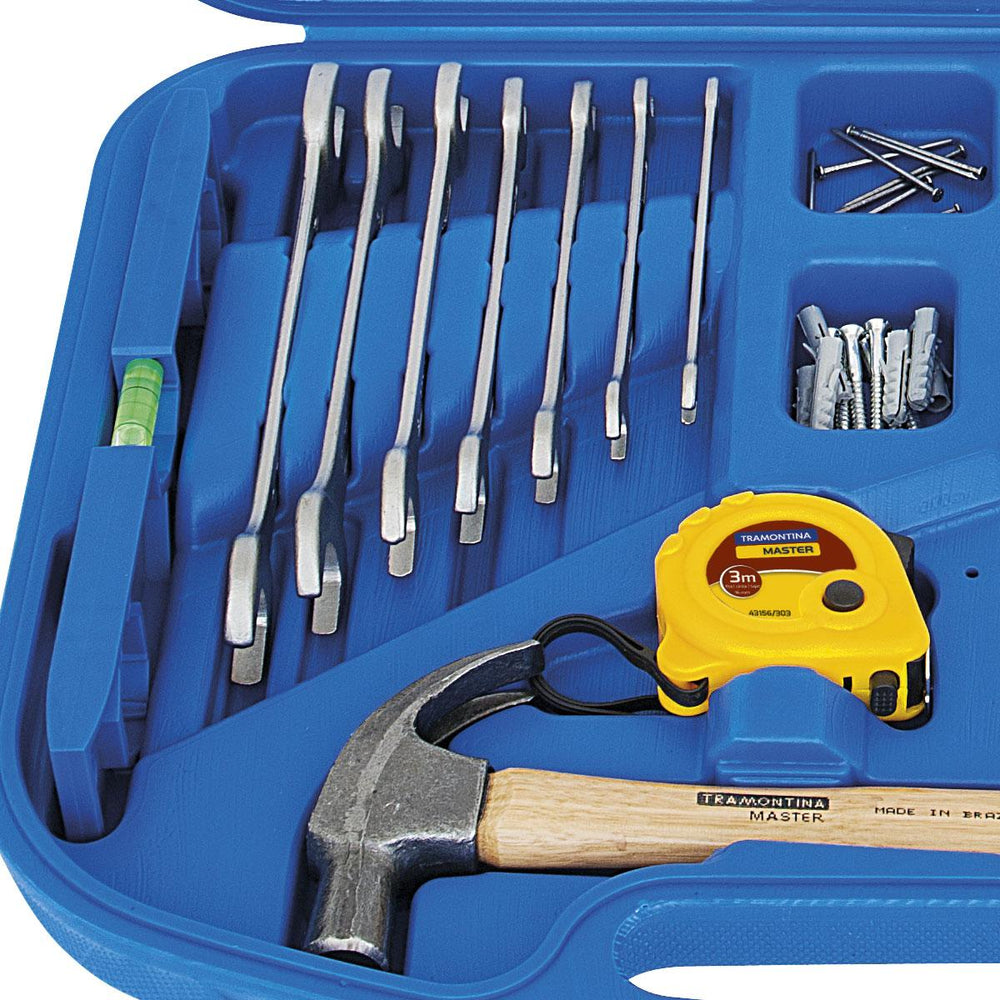 Kit de Ferramentas Essenciais Com Maleta 52 Peças Manuais - Tramontina 43410030