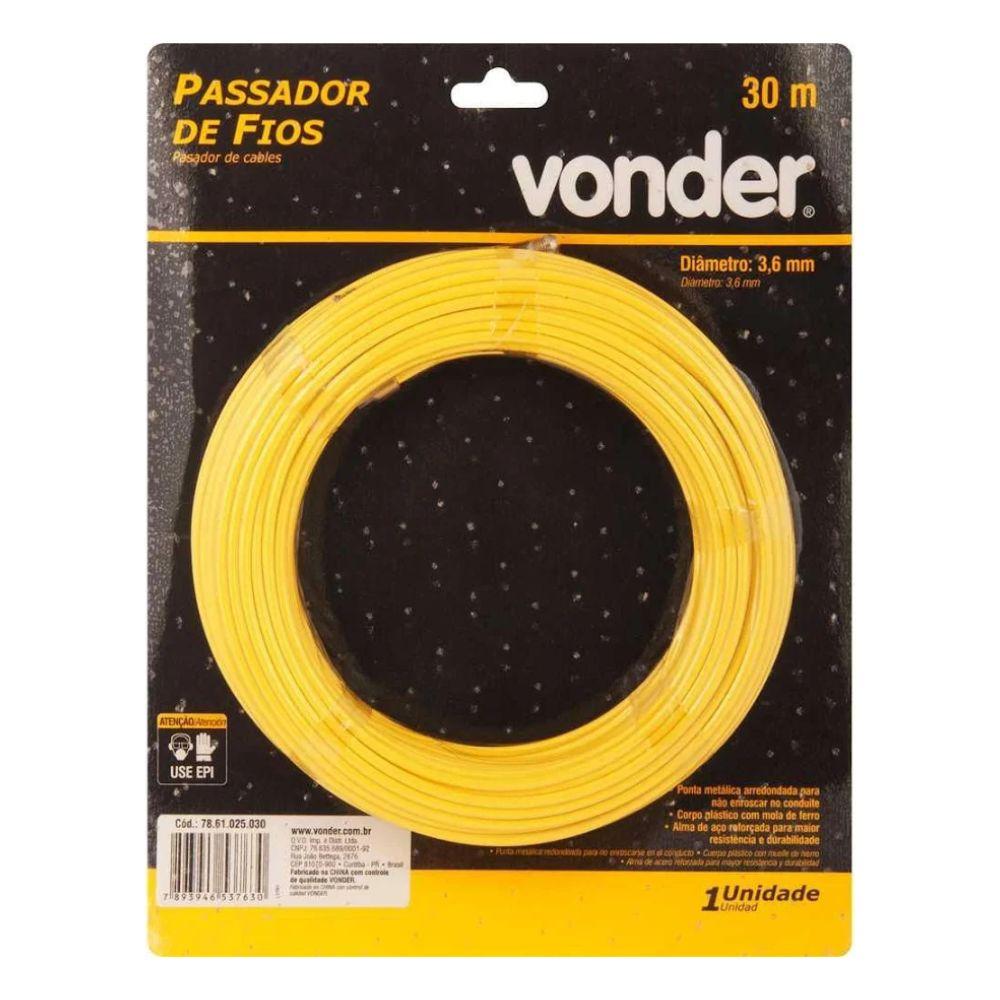 Passador de Fios de 30 Metros Com Alma de Aço - Vonder 7861025030