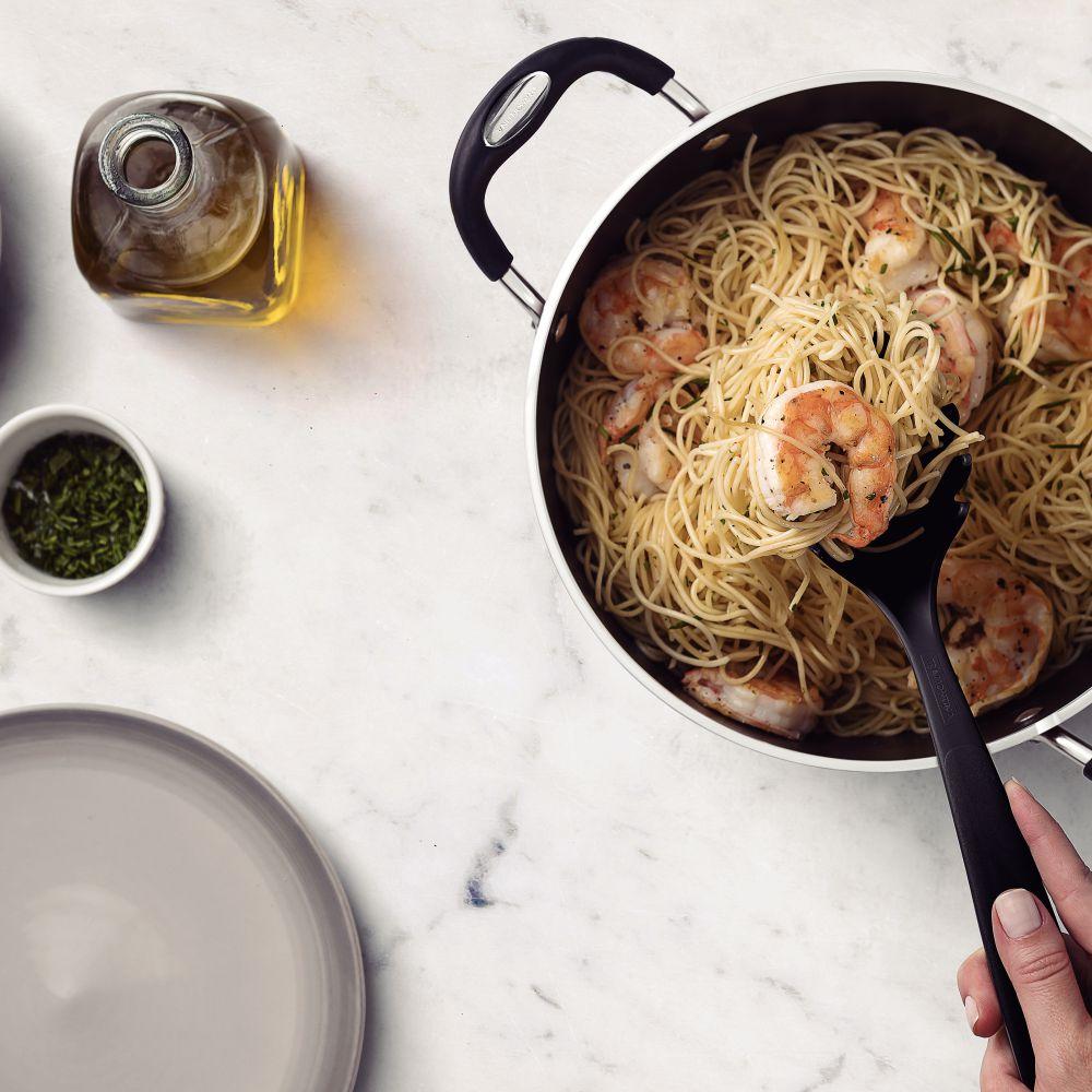 Jogo de Utensílios 6 Peças Para Cozinha em Nylon Preto Tramontina