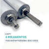 Cilindro Laminador de Massas Elétrico 28cm Carenagem Abs Nero Preto 220v - Anodilar