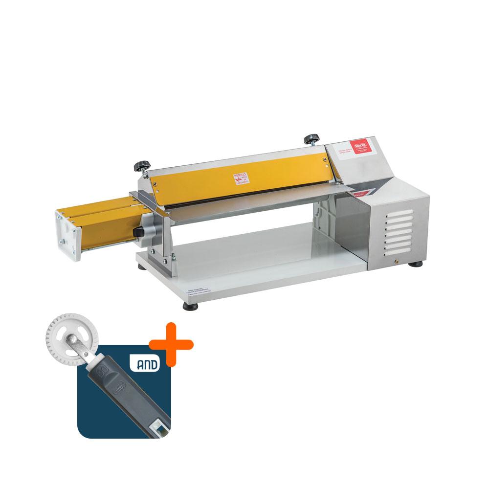 Cilindro Laminador Elétrico Profissional 40cm 1/3 CV Bivolt Malta 1016 + Corta e Fecha