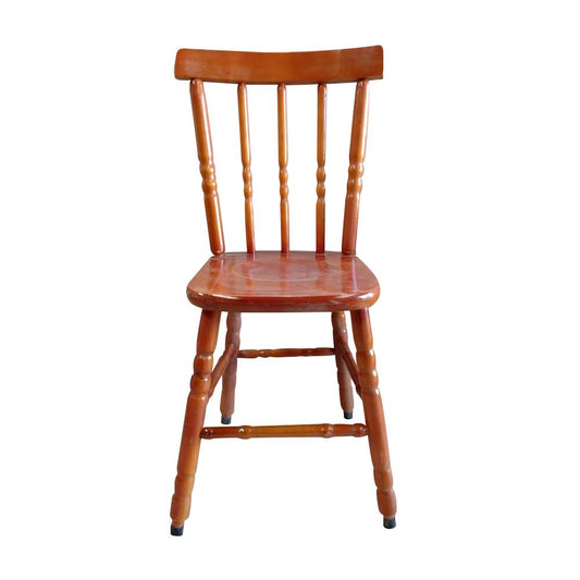 SEMINOVO - Cadeira Madeira Pés Torneados Mel Sem Estofado - Disa Móveis