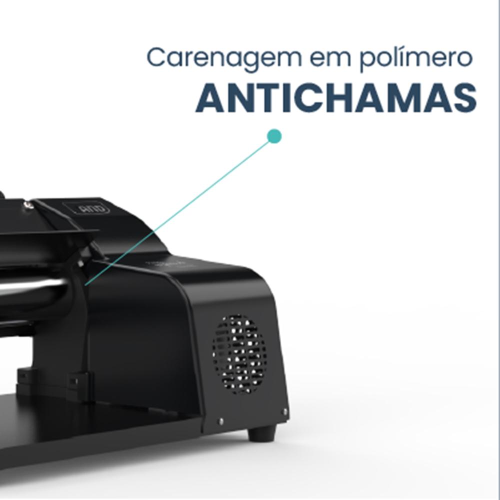 Cilindro Laminador de Massas Elétrico 28cm Carenagem Abs Nero Preto 220v - Anodilar