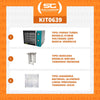 KIT - Forno Turbo Convector Smart Basic. Inox e Turquesa FCSB4E 220v + Bancada Mes-004 + 4 Assadeiras - Venâncio