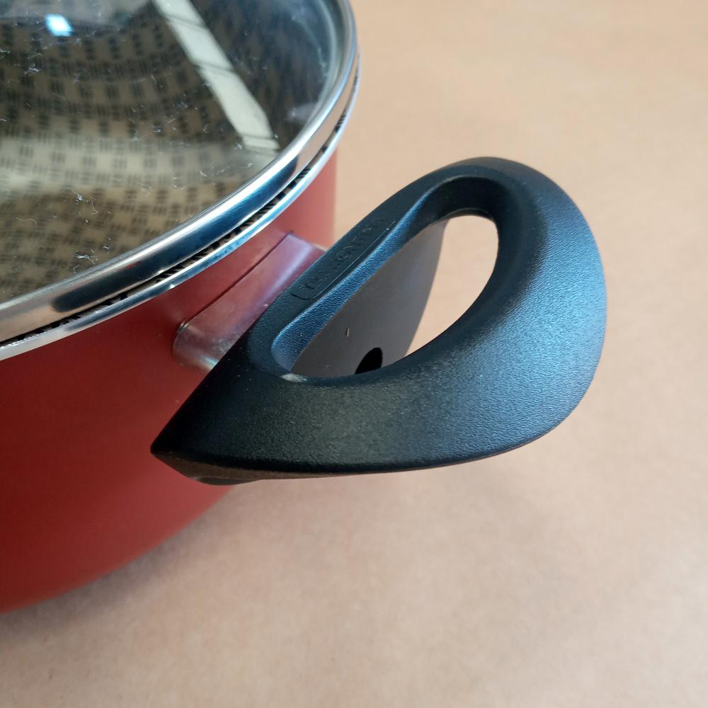 Semi - Panela Em Alumínio 20cm 2,9l Paris Vermelha Com Tampa de Vidro - Tramontina