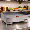 Chapa de Fritura Elétrica Trifásica Estrutura Inox Chapa 91cm 12mm CHEXP915E - 12 380T -  Red Chameleon