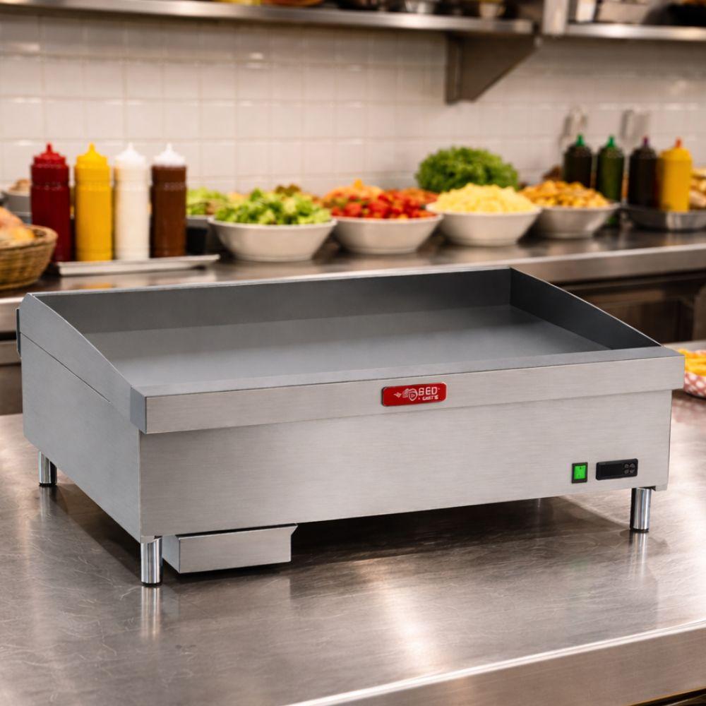Chapa de Fritura Elétrica Trifásica Estrutura Inox Chapa 91cm 12mm CHEXP915E - 12 380T -  Red Chameleon