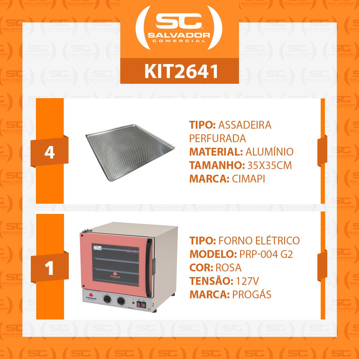 Forno Turbo Prp-004 g2 127v Rosa Progás + 4 Assadeiras Cimapi