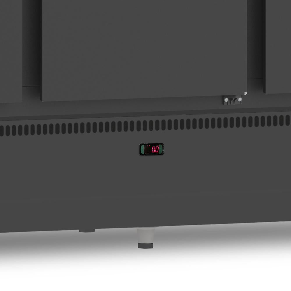 Mini Câmara 6 Portas Resfriados 1152l Preto 0 a 7ºc ar Forçado Motor Inferior Mcr6pp Refrimate 220v