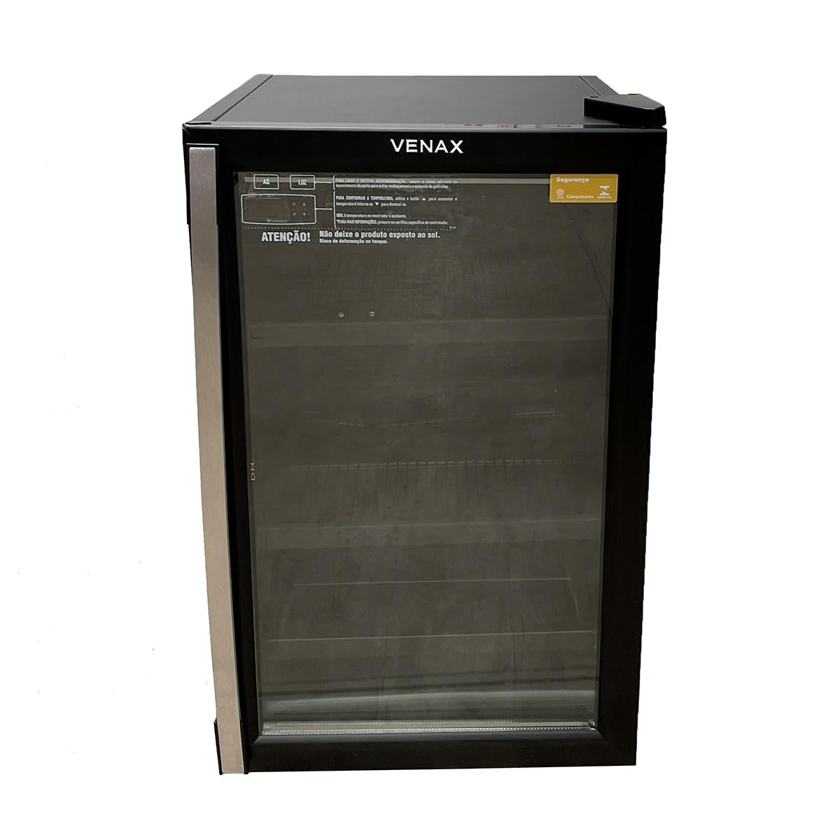 SEMINOVO - Visa Cooler Expositor Cervejeiro Porta Vidro 100L Blue Light EXPVQBL100 Bivolt (com Transformador) - Venax