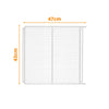 Kit - 2 Prateleiras Branca Visa Vn25/28 Vb25/28 Vf28 + 8 Ganchos Suporte - Metalfrio