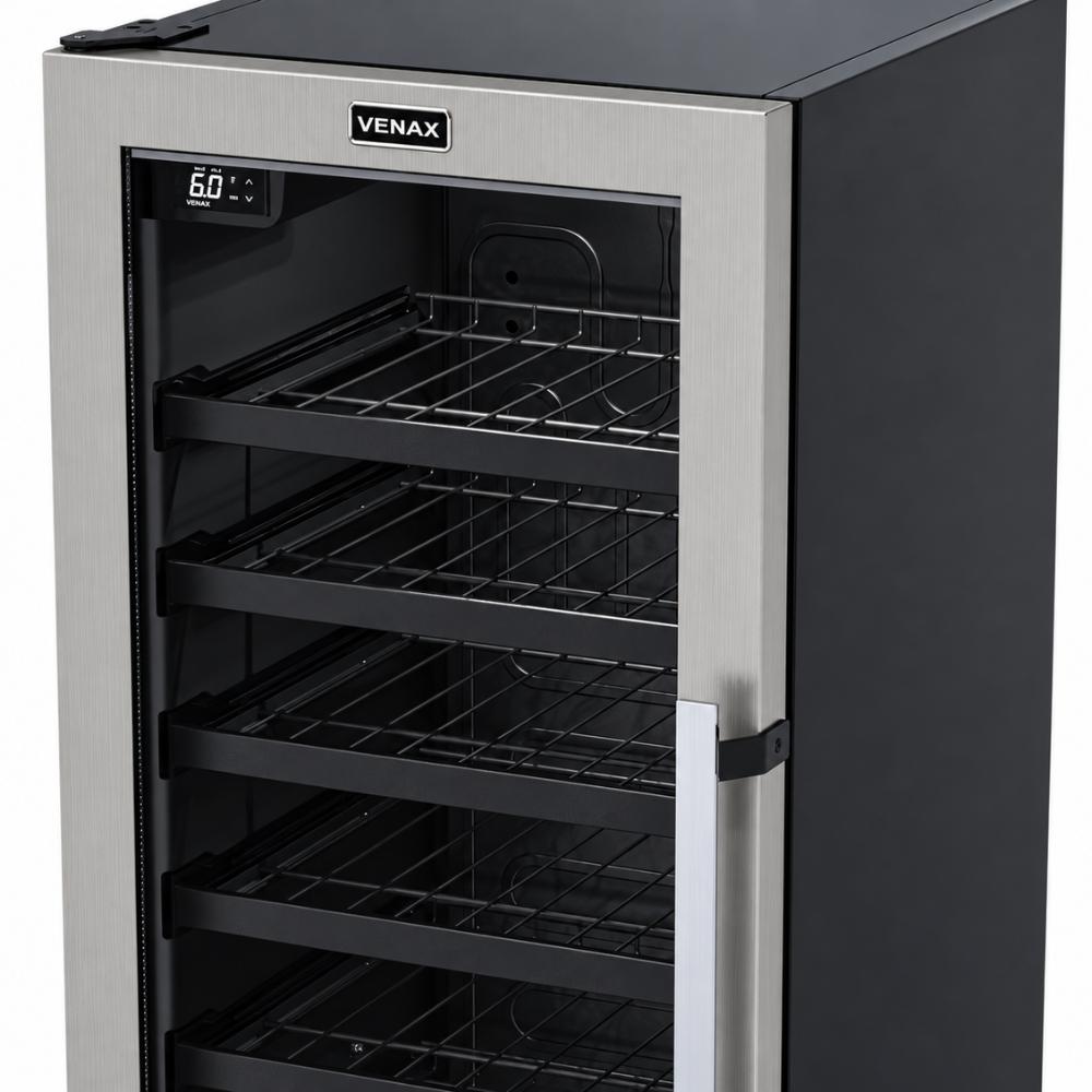 Refrigerador Expositor Cervejeira 209 Litros Inox Porta Invertida Digital -6°c a 6°c EXPVQTILIN209 S40 127v - Venax 38263
