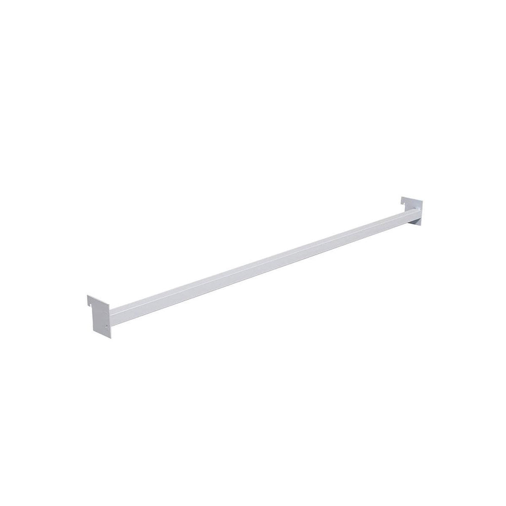 Kit Régua Para Gondola 91cm + 6 Ganchos Simples Para Gôndolas New Plus - SA Gôndolas