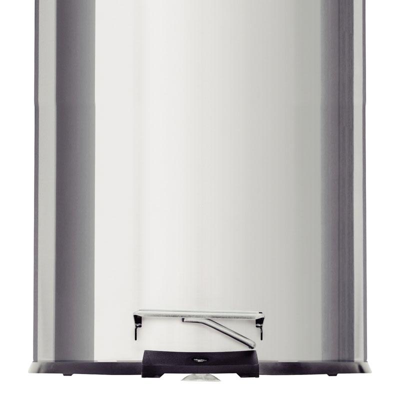 Lixeira Inox Polido Prime Brasil com Pedal 12 Litros Balde Interno Removível - Tramontina 94538112