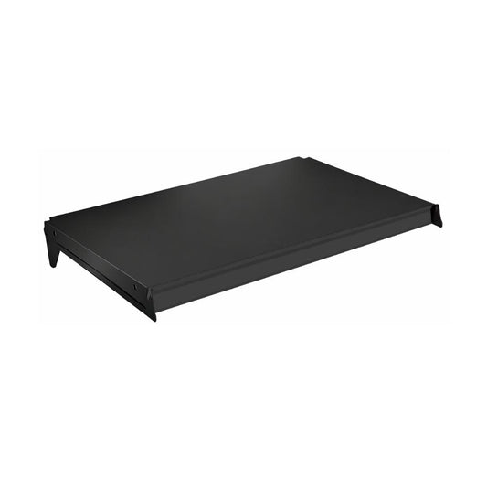 Bandeja Prateleira 40x73 Para Gôndolas New Plus Preta Com Porta Etiquetas Preto - SA Gôndolas