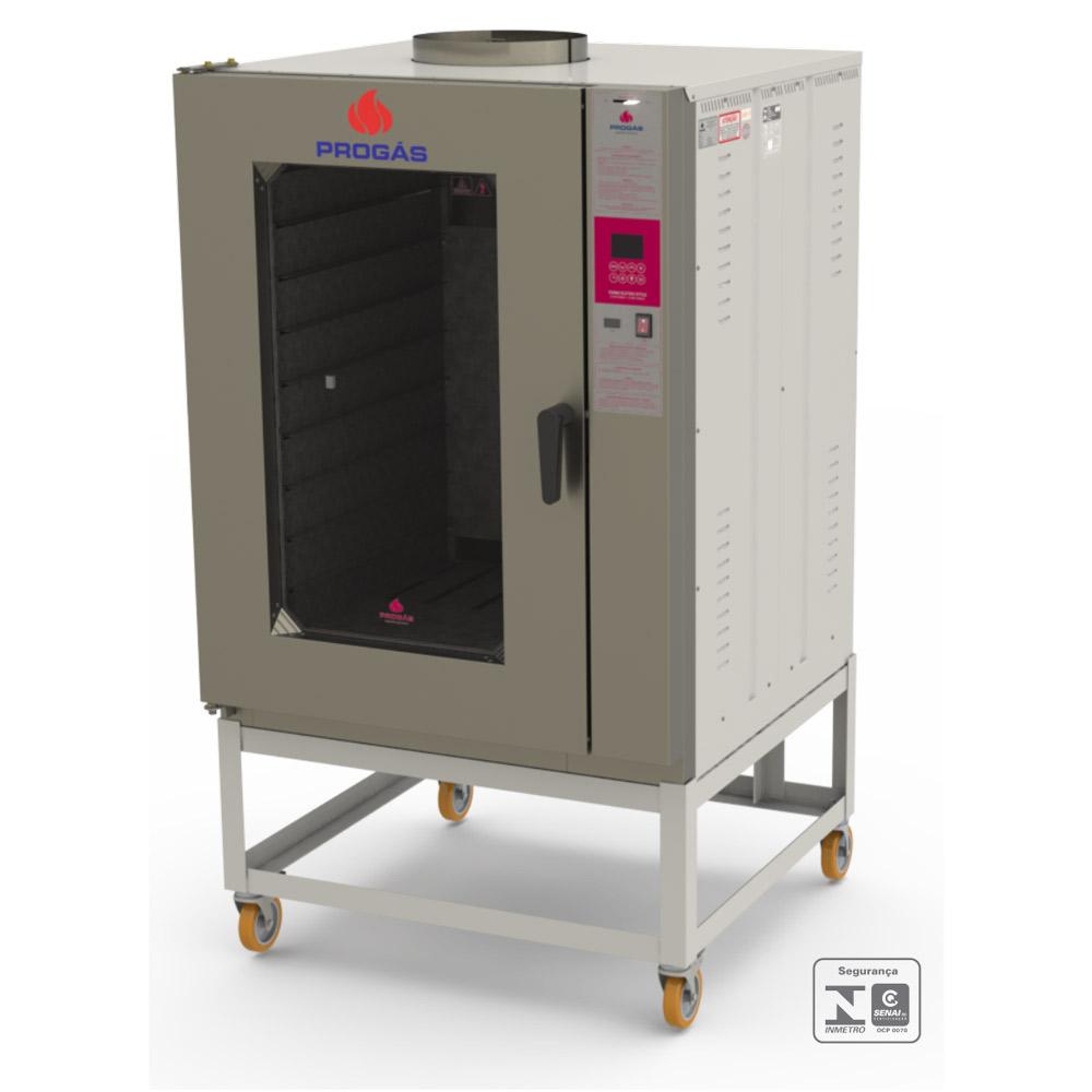 Kit Forno Turbo a Gás 10 Níveis PRP-10000 Bivolt + 10 Esteiras Alumínio 50g 58x70 - Progás