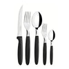 Panela Turim Alumínio Chumbo Antiaderente 1,4L PTC + Faqueiro Ipanema Preto 30pc - Tramontina
