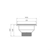 Tanque de Encaixe Para Embutir Hera 34l em Aço Inox Acetinado 50x40 - Tramontina 94400107