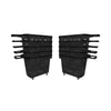 Kit - 10 Cestos Grande Com Rodízio D300 Cód. 3300 Preto - Della Plast