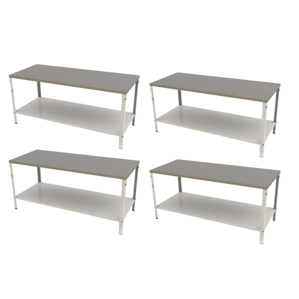 Kit 4 Mesas Bancadas De Apoio Desmontável 90x87x190cm M-190 – Braesi