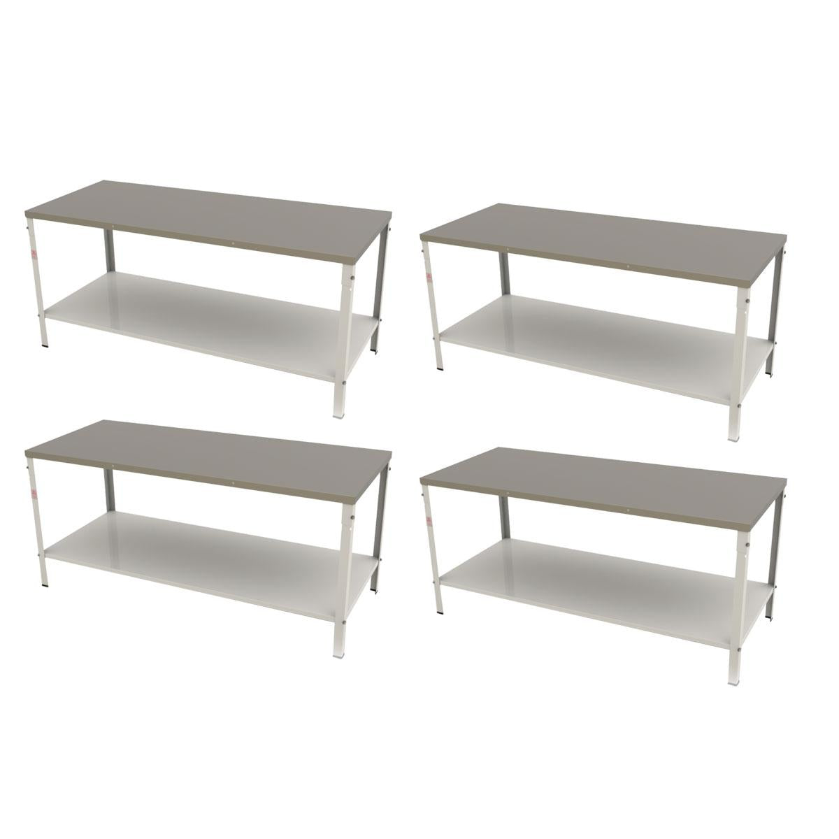 Kit - 4 Mesa Panificadora Desmontável 900x870x1900 M-190 - Braesi