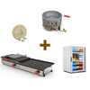 Kit Burger Gás - Prensa e Chapa Pr950g + Kit Gás + Fritadeira Pr70g + Refrigerador Vb11 - 220v