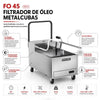 Filtrador de Óleo Profissional Inox fo 45 220v - Metalcubas 27192