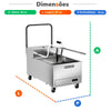 Filtrador de Óleo Profissional Inox fo 45 220v - Metalcubas 27192
