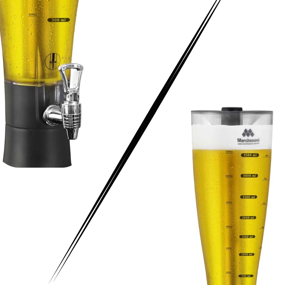 KIT Cervejeira Expositora Porta Sólida 287L VN28FP Optima Gelada 127V Metalfrio Com Chopeira 3,5L
