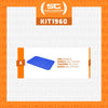 Conjunto 6 Bandejas Plásticas Self-Service Refeição 48 x 32,5 x 2 BR-100 Azul - Della Plast