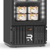 Visa Cooler Sorvete Porta Vidro Aquecido Ar Forçado -22ºC 400L VCS400PVPP Preto Externo e Interno 220V - Refrimate